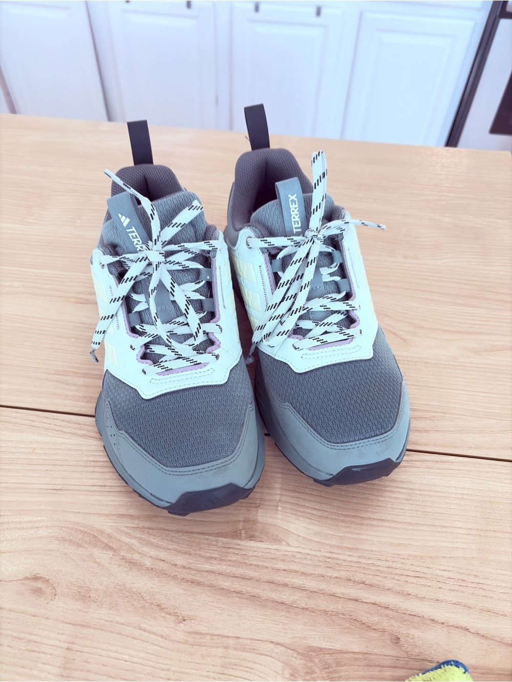 adidas Terrex Olive Green and White Trail Shoes